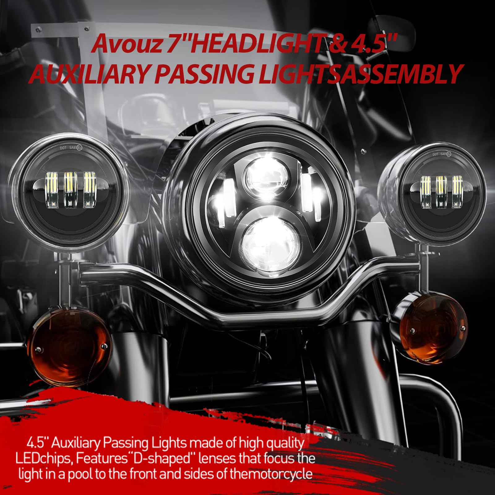 Amazon.com: 7 inch Motorcycle LED Headlights 4.5